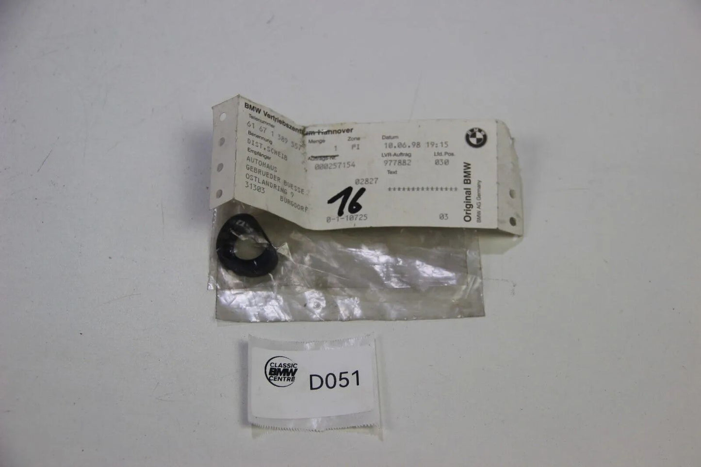 NEU Original BMW E34 Distanzscheibe NOS 61711389557 5er OEM 518-540i