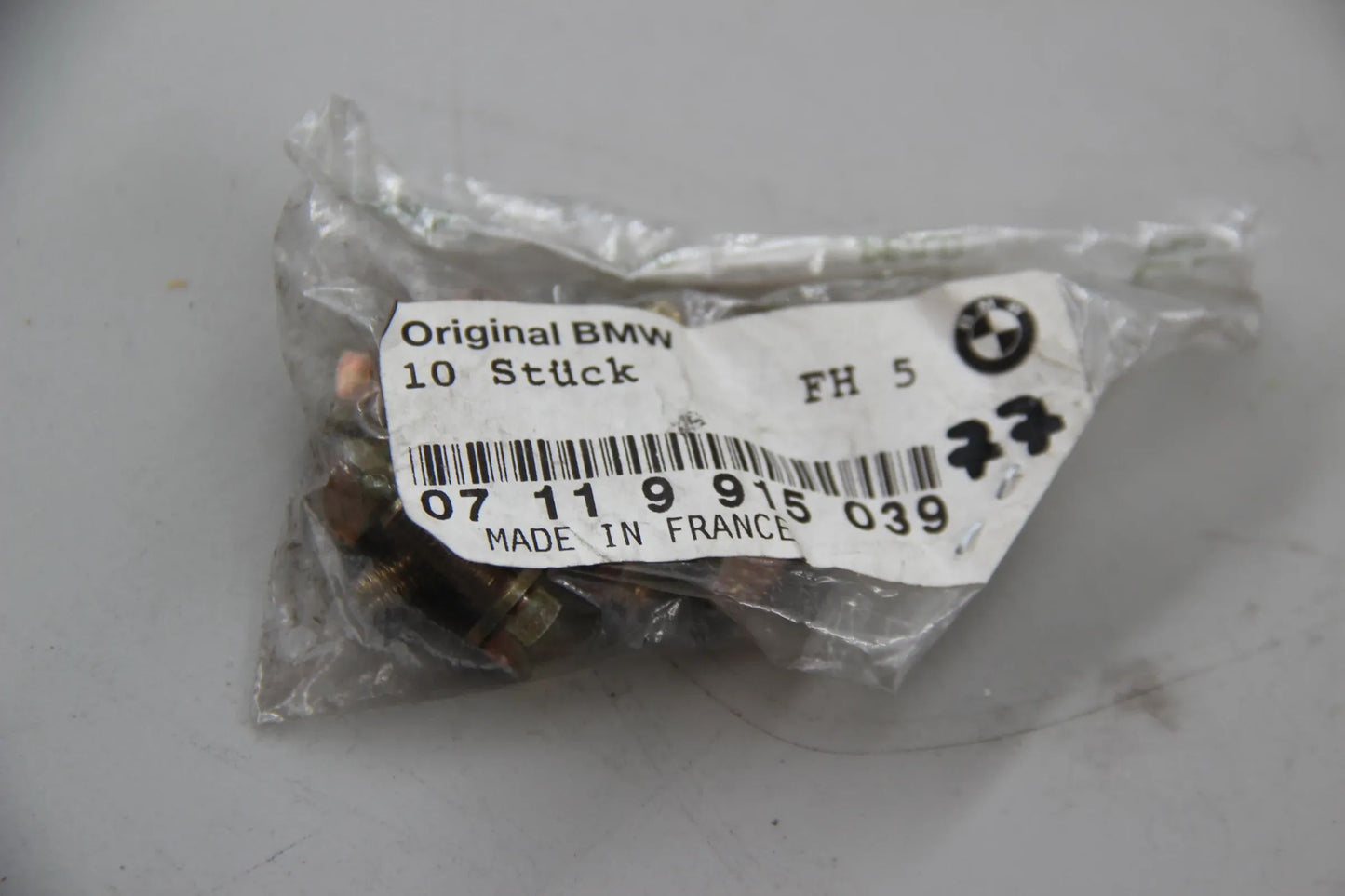 Orig. BMW E10 E30 10x Sechskantschraube mit Scheibe M6X16-Z1 NOS NLA 07119915039