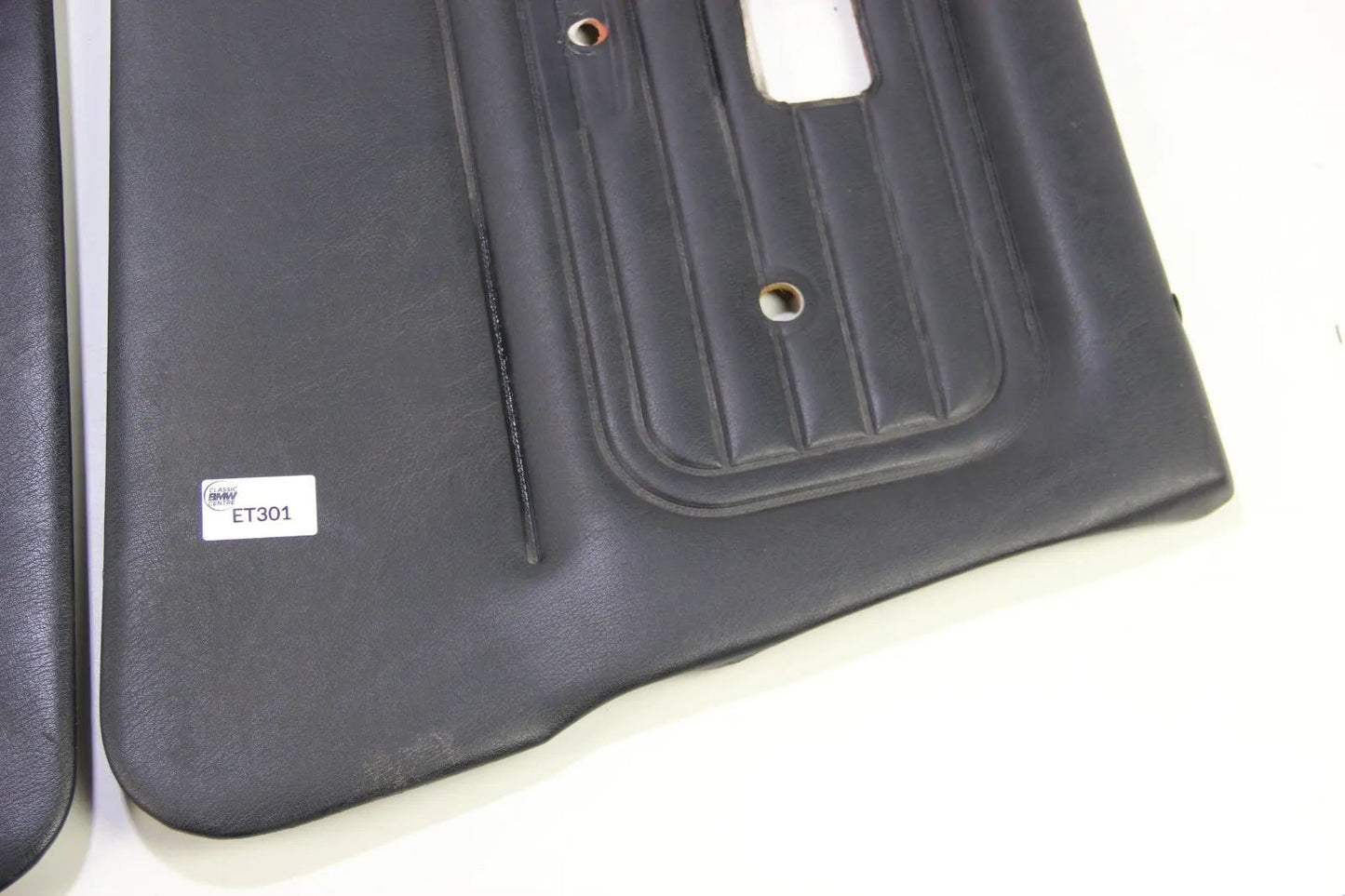 Original BMW E30 Limo Touring Türpappe Türverkleidung links rechts Leder schwarz