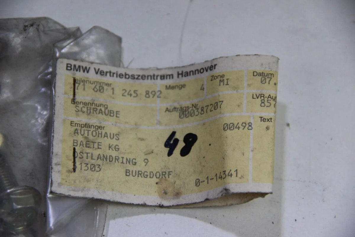 NEU Original BMW E30 E36 E28 E34 E32 Sechskantschrauben M8x20 NOS 7160124892