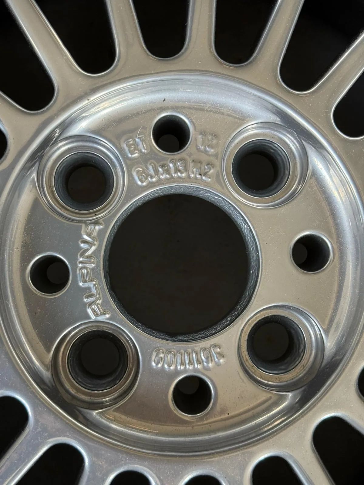 Original Alpina Alufelgen 6,5jx13 Et8 6jx13 Et12 BMW E10 1502-2002ti tii turbo