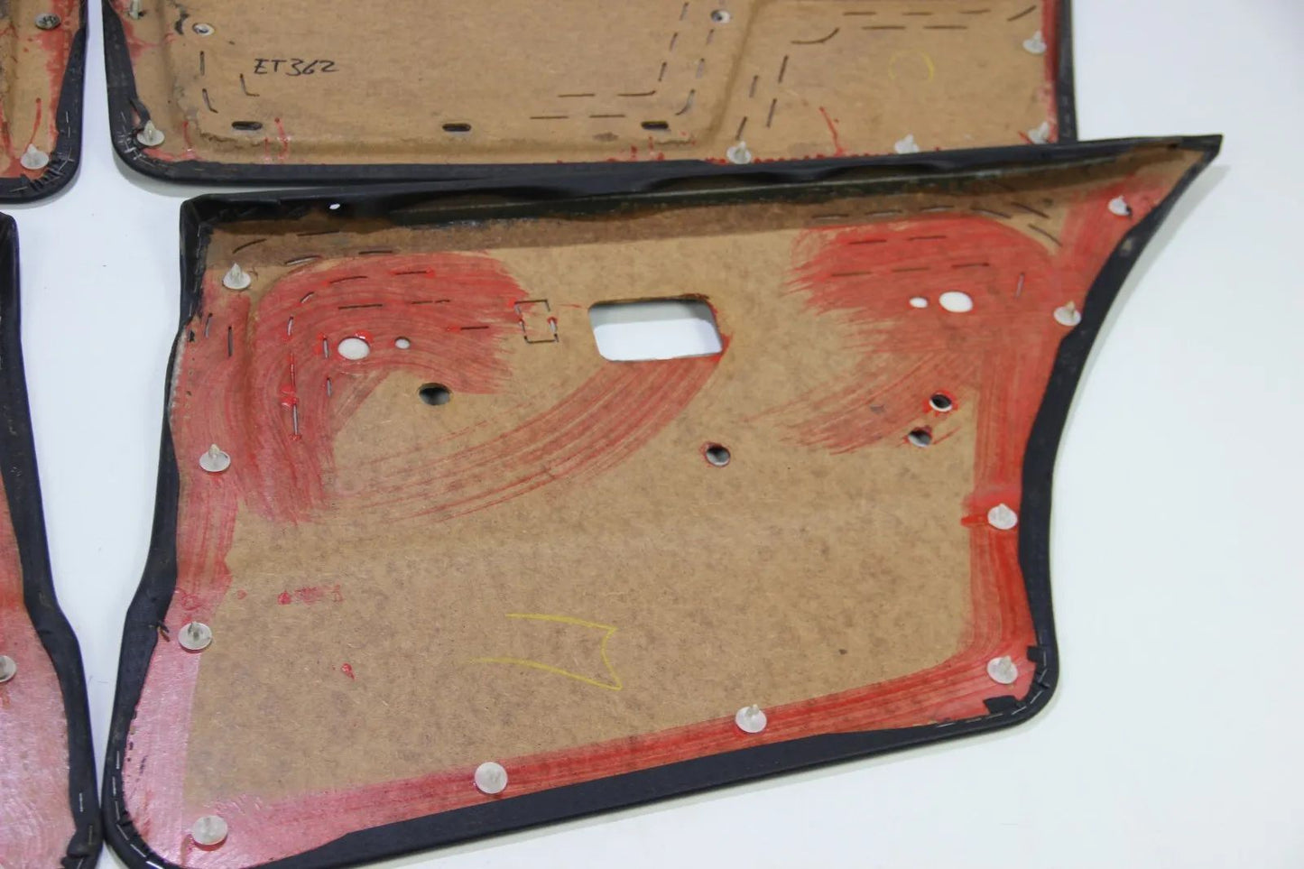 Original BMW E30 Touring Limousine Türpappe Vorne Hinten Links Rechts Schwarz