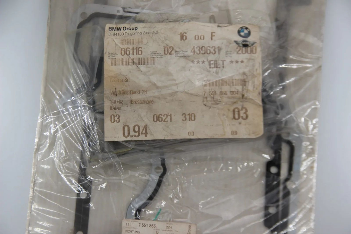 Original BMW E60 E63 E64 E65 E66 E67 Dichtungssatz Kurbelgehäuse 11117551866