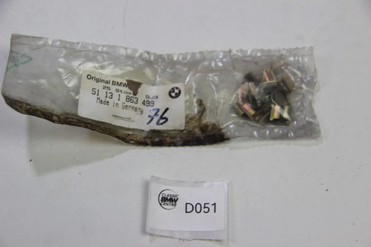 NEU Original BMW E3 E21 E30 E12 E23 25x Klammer 51121863499 Clips OEM