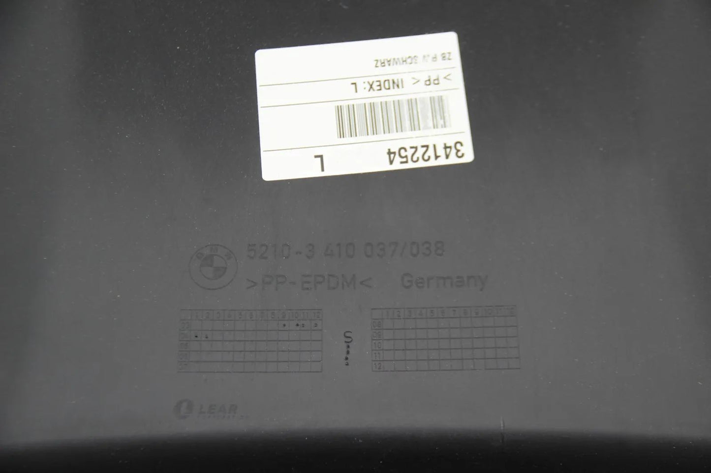 BMW E83 X3 Serie Rückenlehnenabdeckung Sitzrückenverkleidung NOS 52103410037