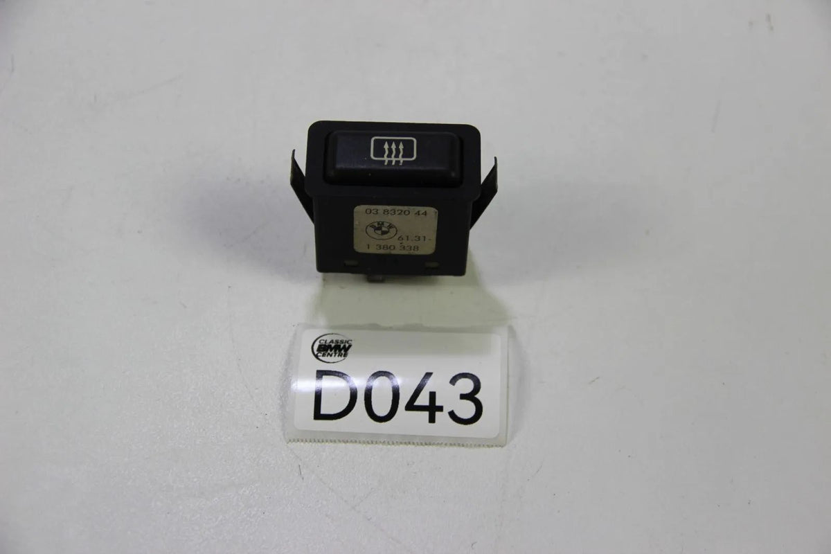 Original BMW E30 E28 Heckscheibenheizung Schalter elektrisch Heizbar 1380338
