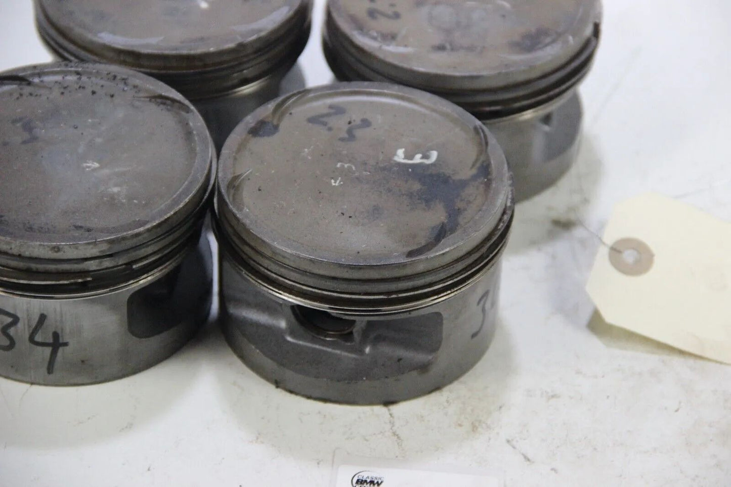 Original BMW E30 M3 S14 S14b23 2.3 4x Kolben Mahle 93v81 93,335mm Piston