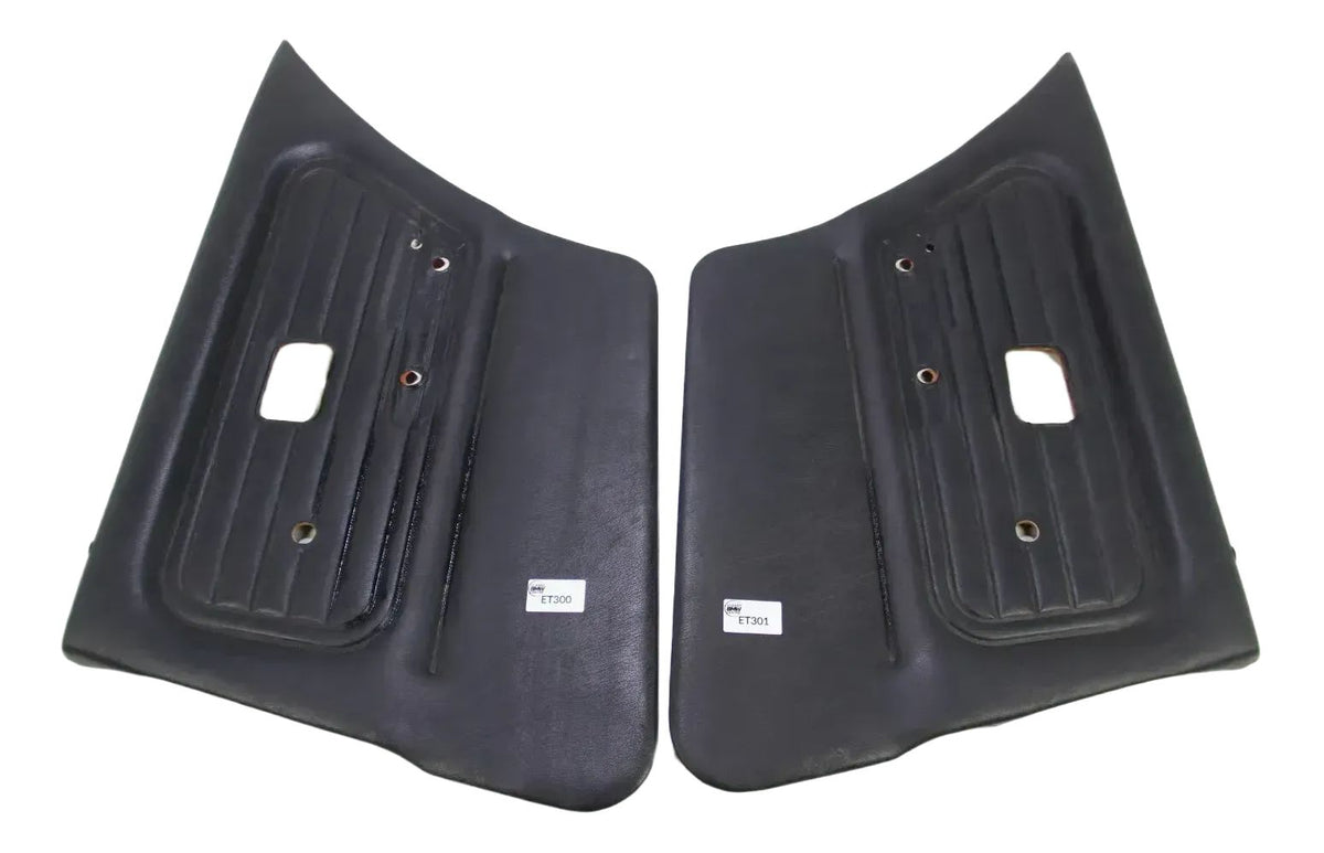 Original BMW E30 Limo Touring Türpappe Türverkleidung links rechts Leder schwarz