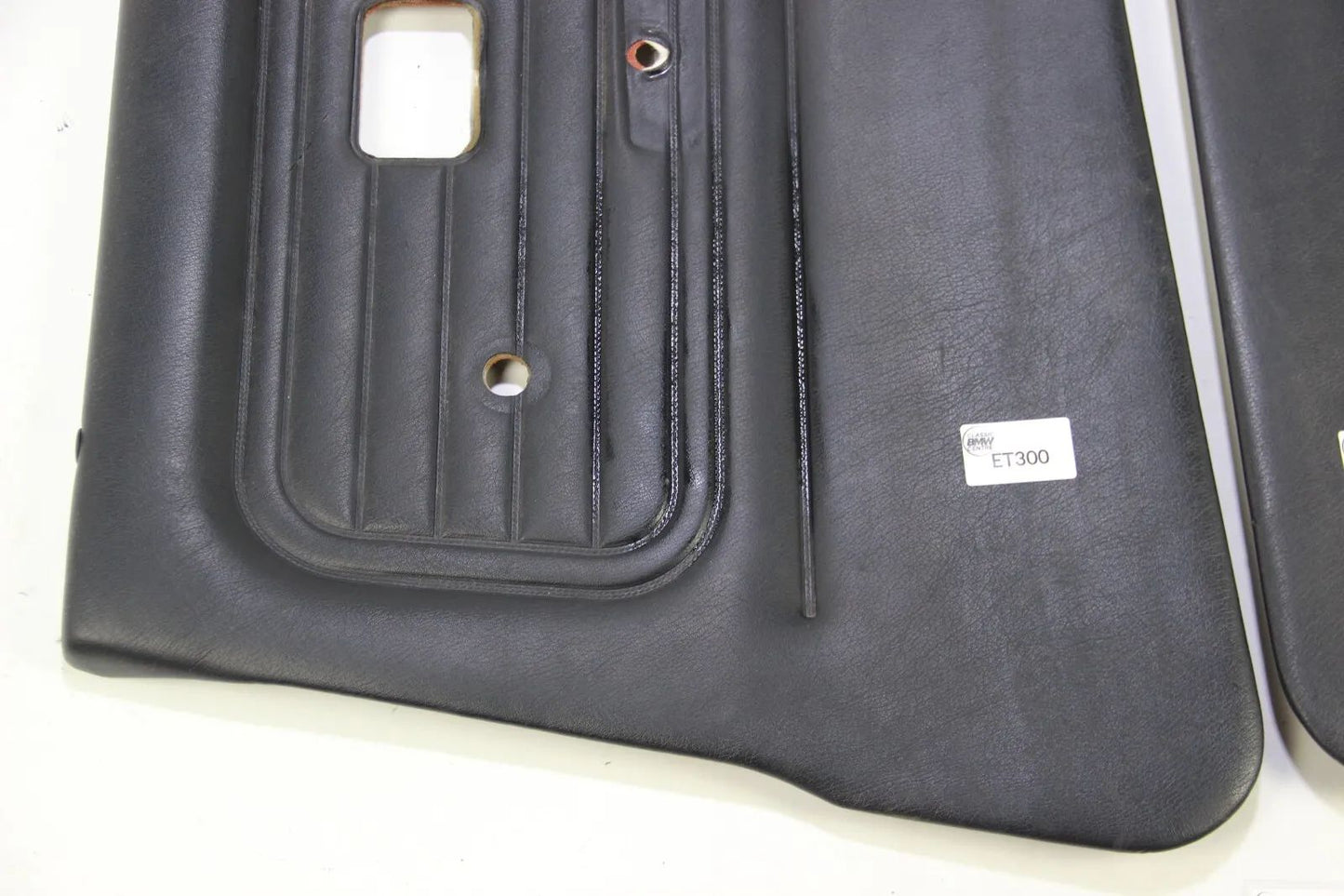 Original BMW E30 Limo Touring Türpappe Türverkleidung links rechts Leder schwarz