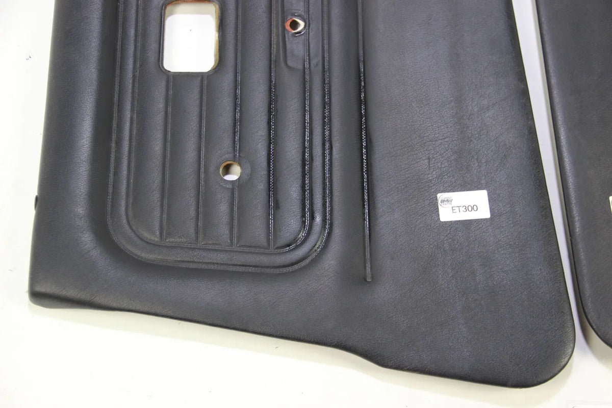 Original BMW E30 Limo Touring Türpappe Türverkleidung links rechts Leder schwarz
