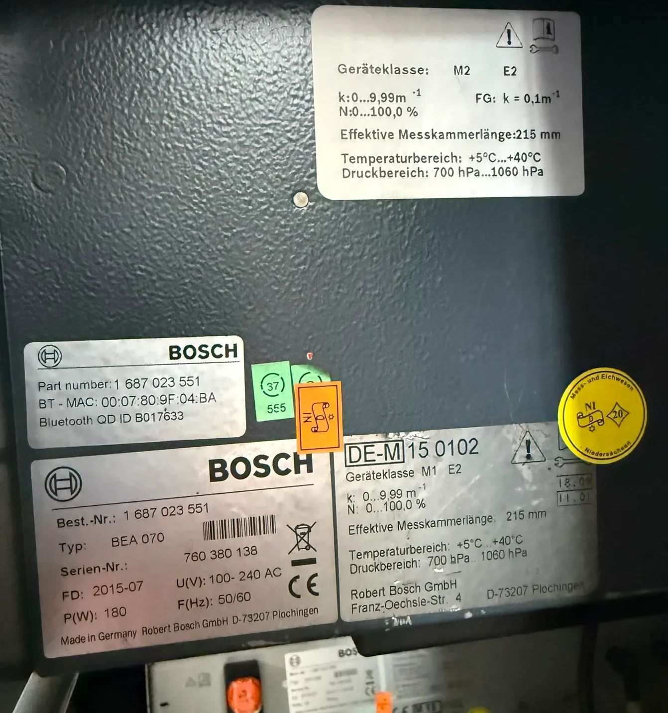 Bosch BOSCH BEA950 Abgastester Benzin und Diesel Abgasmessgerät TÜV