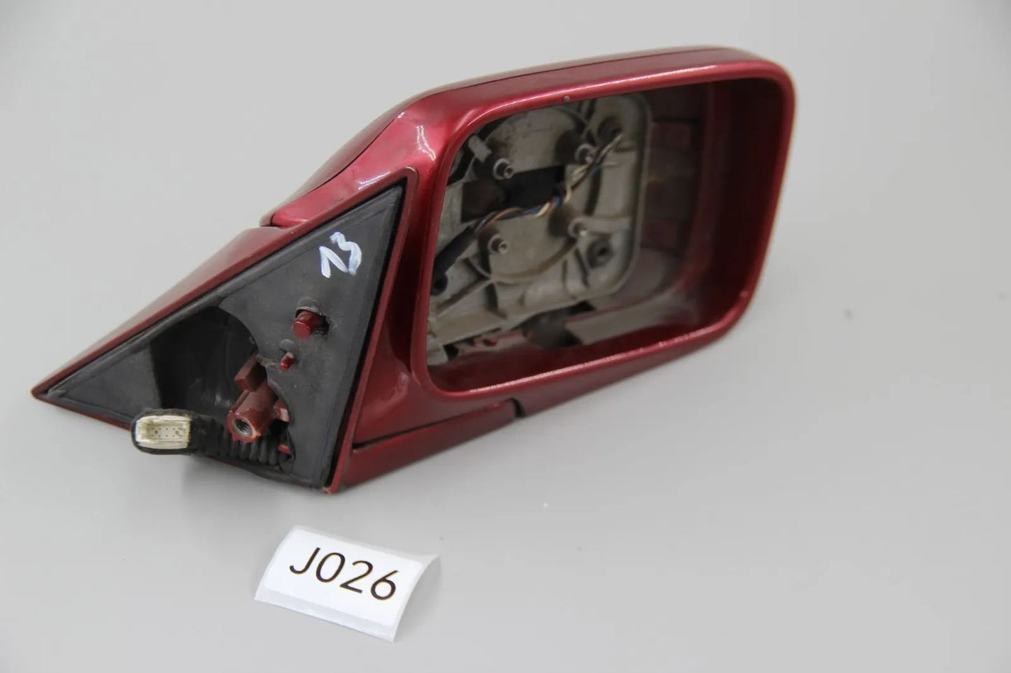 Original BMW E34 5er Aussenspiegel Spiegel elektrisch ohne Glas rechts Rot