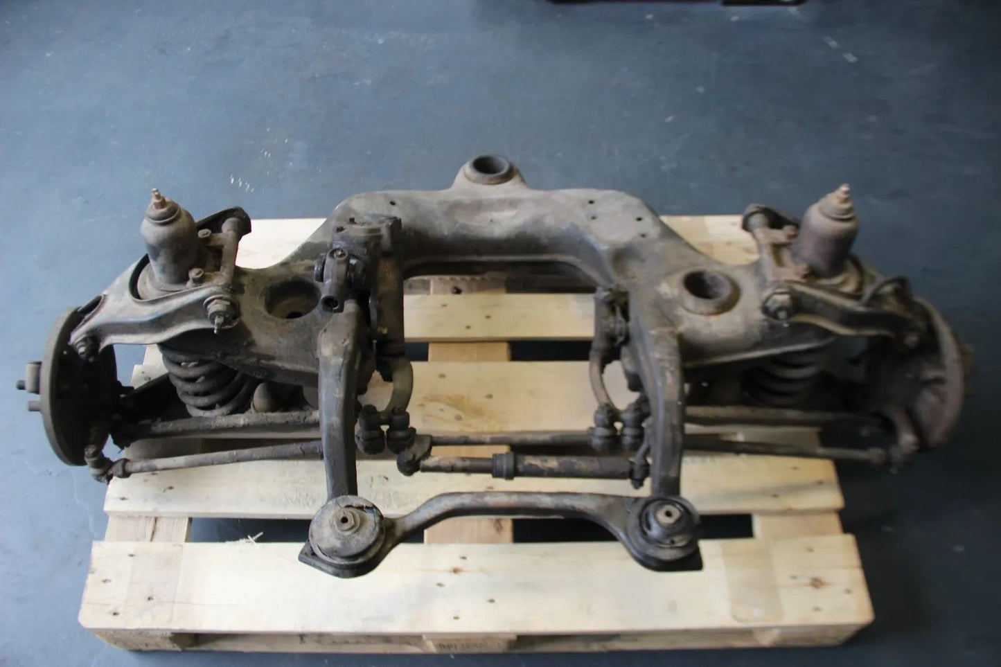 Original Mercedes 190SL Vorderachse Vorderachsträger Lenkgetriebe Komplett