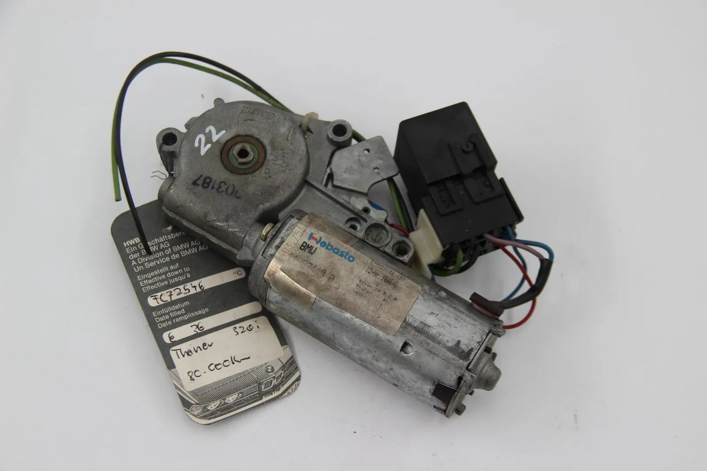 Original BMW E36 M50 Schiebedach - Motor + Relais  61358357852