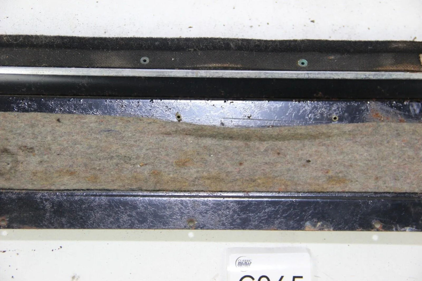 BMW E9 2.5 2.8 3.0 CSI CSL  Verkleidung Fensterschachtleiste hinten links Holz