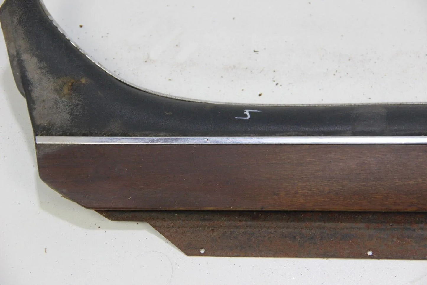 BMW E9 2.5 2.8 3.0 CSI CSL  Verkleidung Fensterschachtleiste hinten links Holz