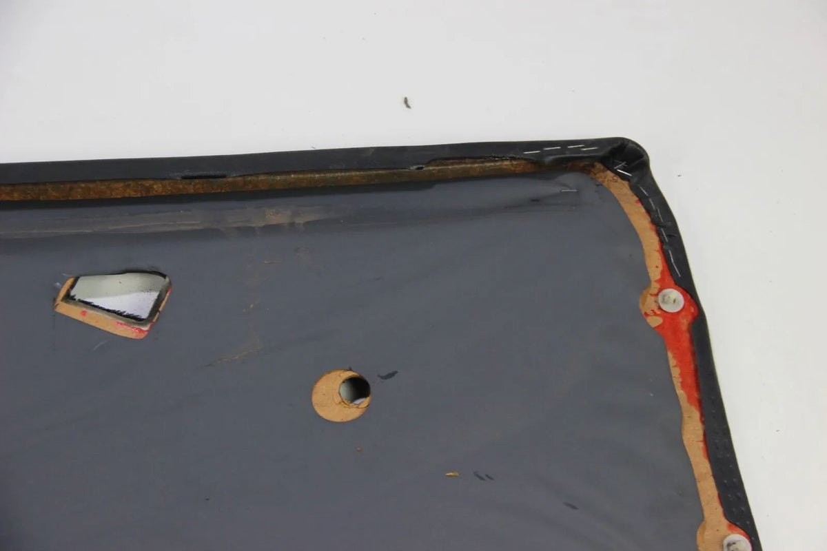 Original BMW E30 2-Türer Türpappe Türverkleidung rechts Leder schwarz Stoff