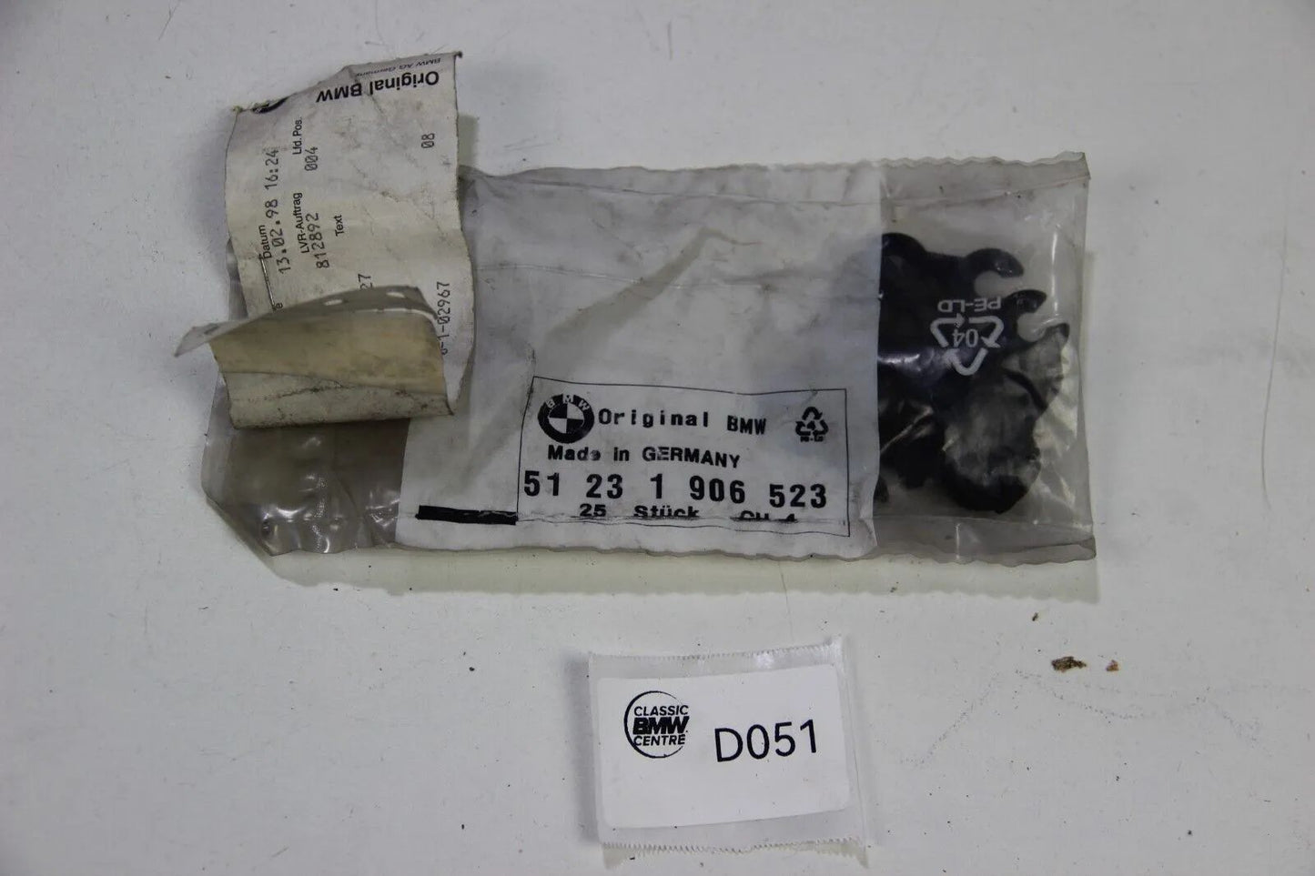 NEU Original BMW E30 E34 CMSP  25x Distanzstück 51231906523 Spacer 3er 5er