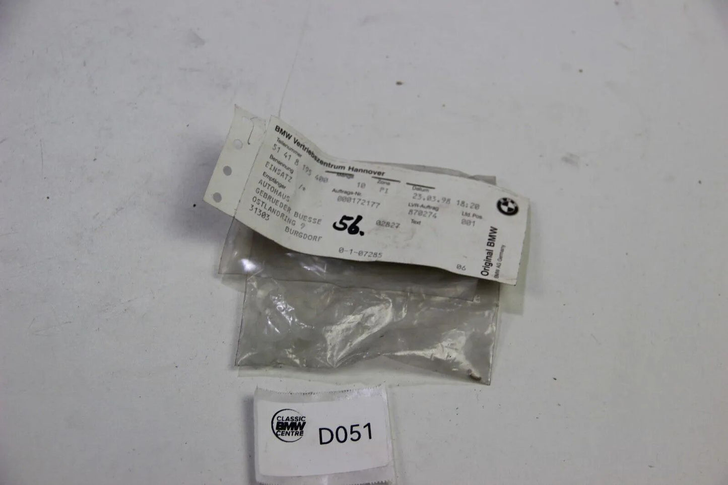 NEU Original BMW E39 E38 Einsatz 51418195400 5er 7er OEM Original