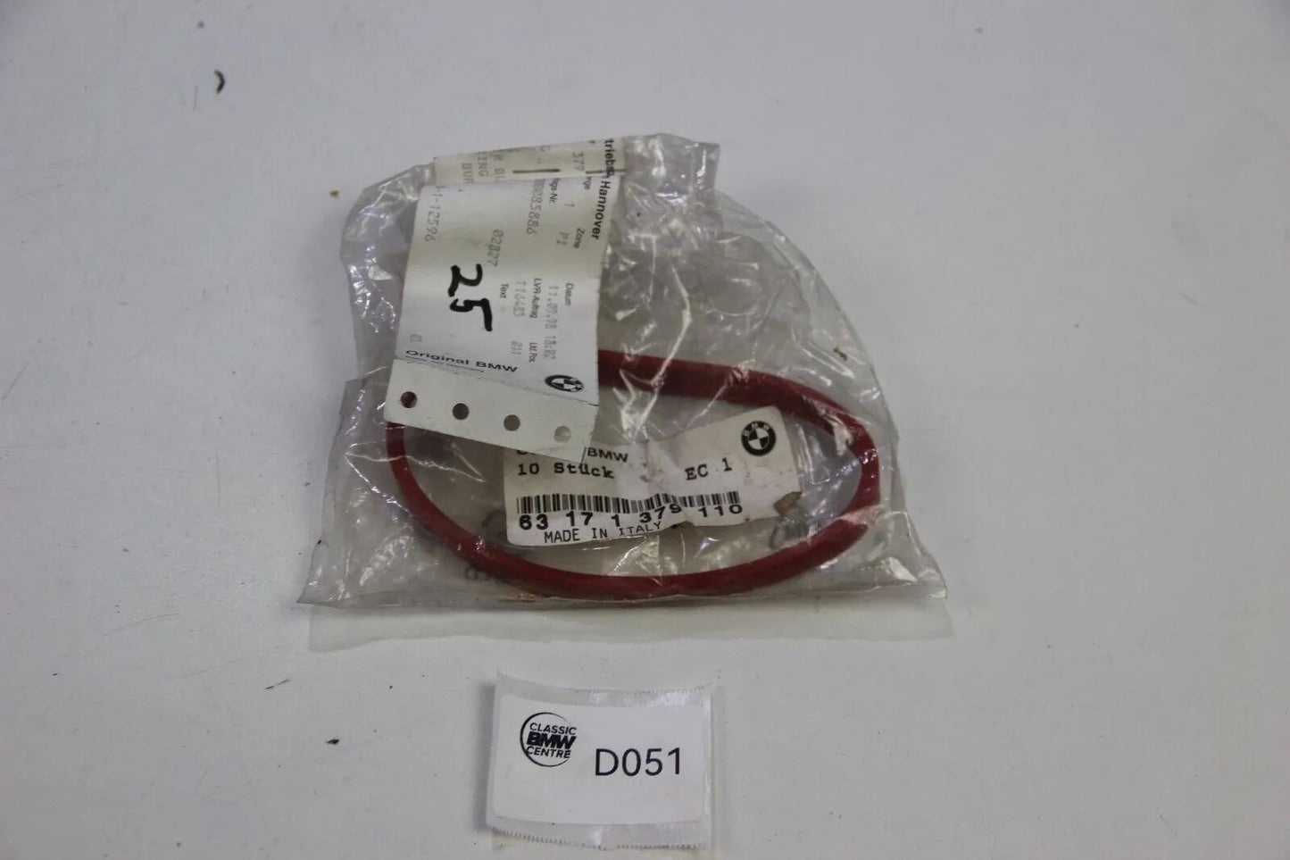 NEU Original BMW E34 E24 E32 Dichtung 63171379110 Gasket Seal 5er 7er 6er