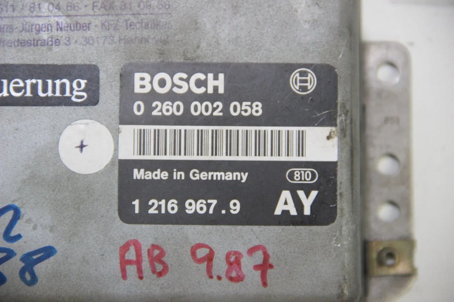 Original BMW E32 E34 Getriebe Steuergerät ECU 0260002058 Steuerung Module GCU