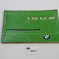 Original BMW E10 1502 Betriebsanleitung 01409760220 Bedienungsanleitung 02