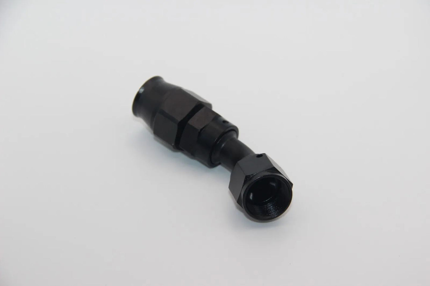 AN8 Alu Fitting 45 Grad NEU Dash8 Winkel schwarz Verbinder AN-8