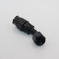 AN8 Alu Fitting 45 Grad NEU Dash8 Winkel schwarz Verbinder AN-8