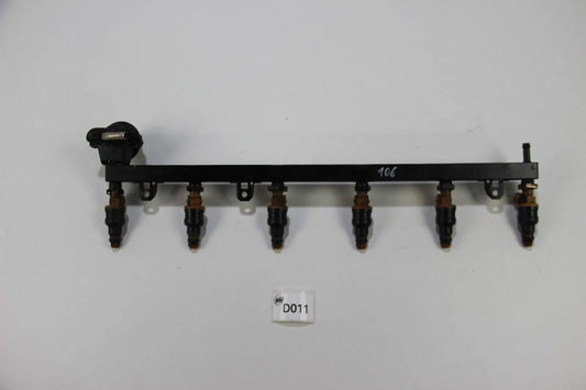 Original BMW E34 535i Einspritzleiste Fuelrail mit Injektoren Benzin OEM 5er