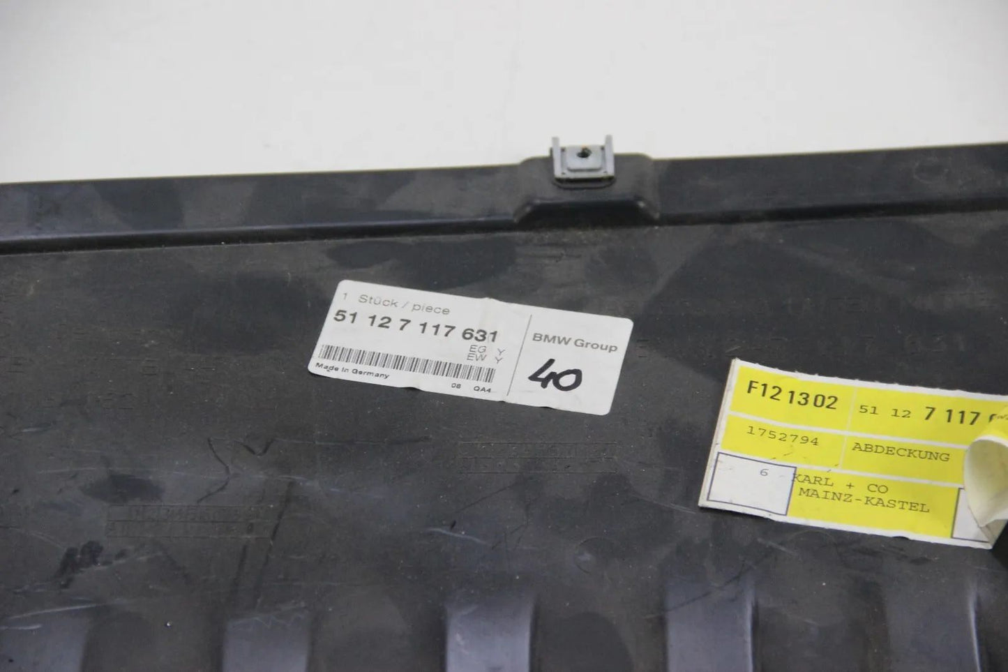 Original BMW E81 E87 E87N 1er Abdeckung unten Cover Schutz 51127117631