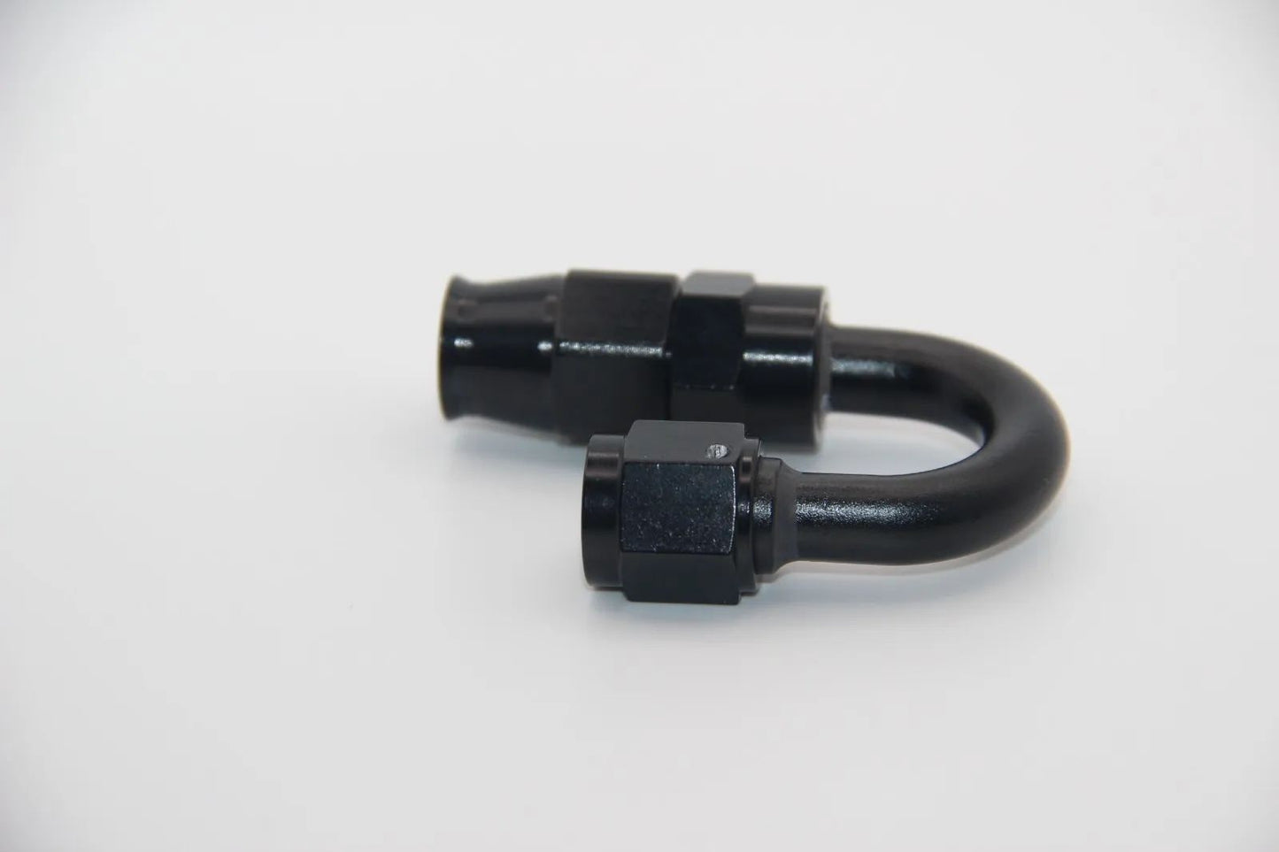 AN6 Alu Fitting 180 Grad NEU Dash6 Winkel schwarz Verbinder AN-6