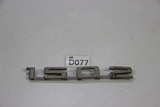 Original BMW E10 Modellbezeichnung Schriftzug Badge 1502 Kofferraumklappe