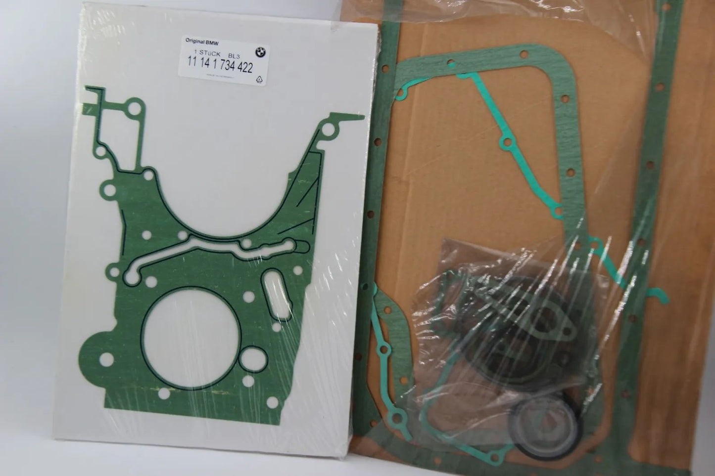 Original BMW E30 E36 3er M42 Dichtungssatz Kurbelgehäuse asbestfrei NOS 11111727