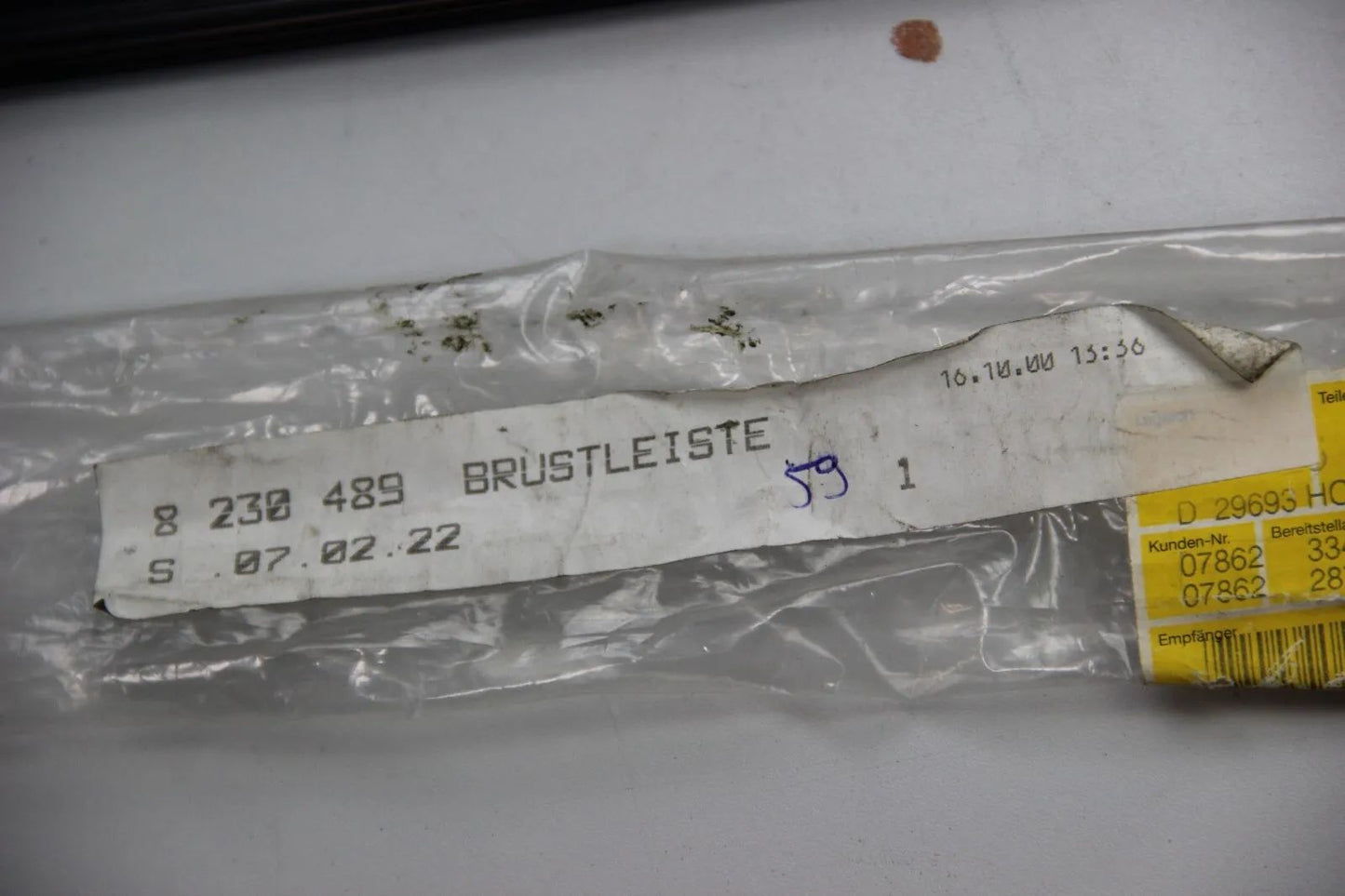 NEU ORIGINAL BMW 8230489 E38 7er Brustleiste hinten innen Links chrom