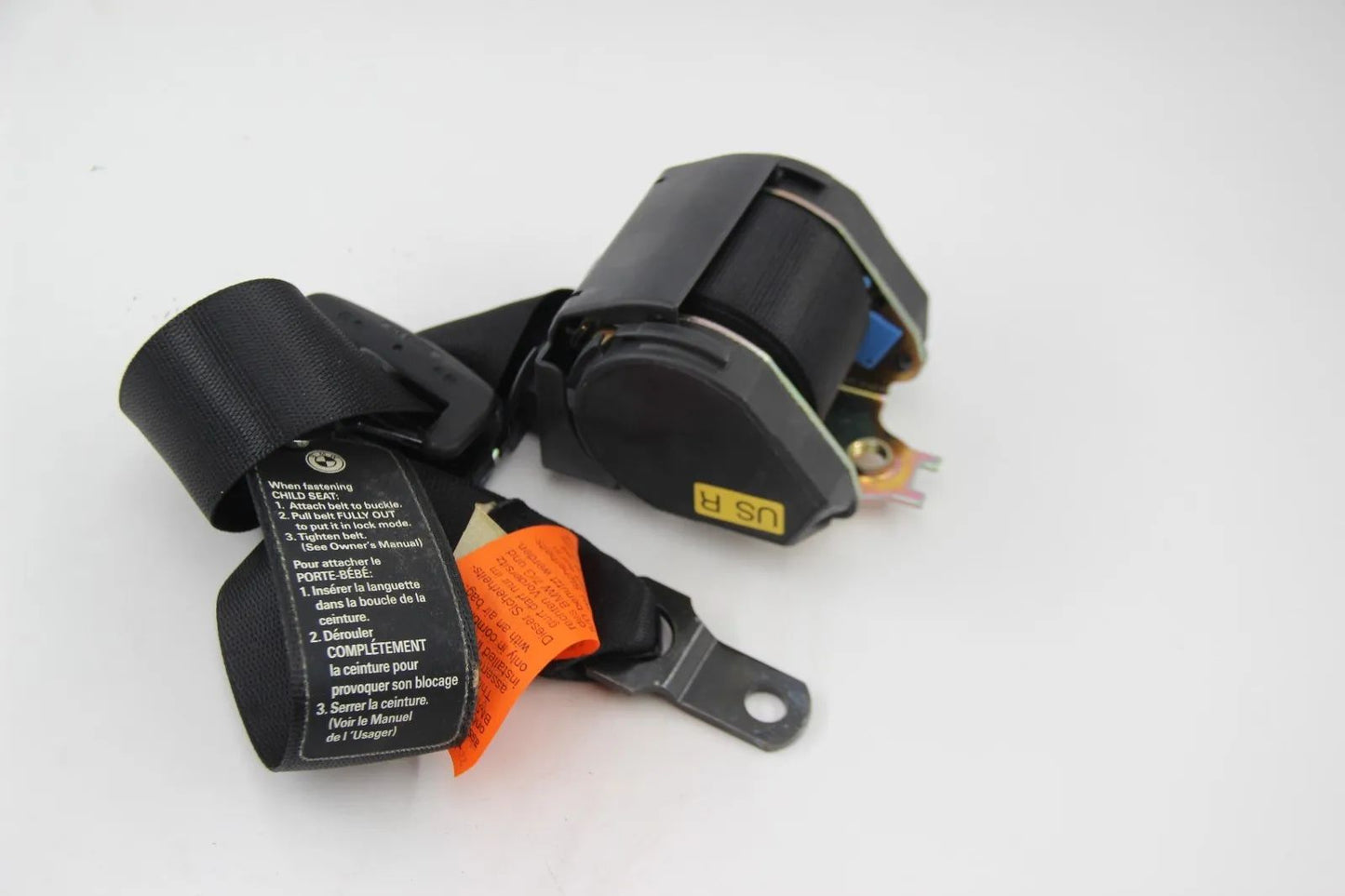 BMW E39 E38 5er 7er Obergurt vorn rechts mit Kraftbegrenzer Schwarz 72118198572