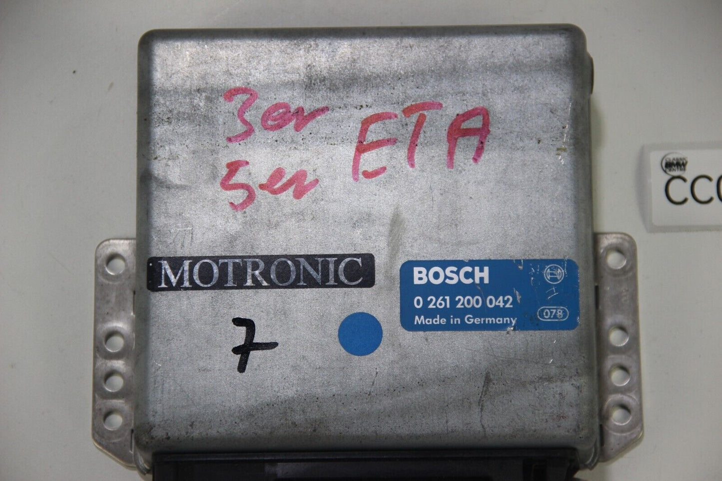 Original BMW E30 E28 ETA M30b27 Motorsteuergerät ECU 0261200042 Motor Steuerung