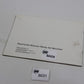 Original BMW E30 Touring Zusatzbetriebsanleitung 1499781442 Manual