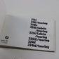 Original BMW E30 Bedienungsanleitung Betriebsanleitung 01409782620 Manual