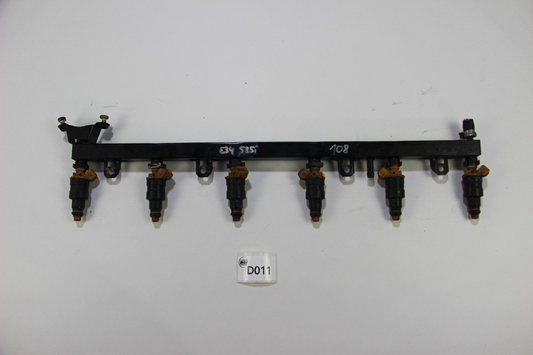 Original BMW E34 535i Einspritzleiste Fuelrail mit Injektoren Benzin OEM 5er